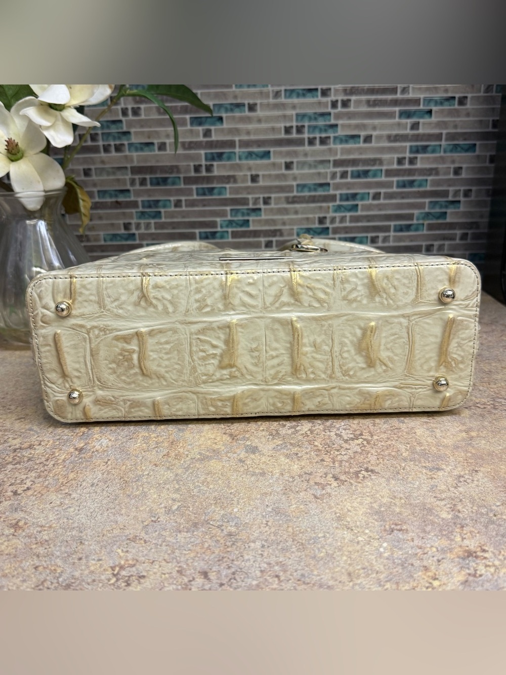 NWT Brahmin Champagne Orinoco purse and wallet set - Picture 6 of 10